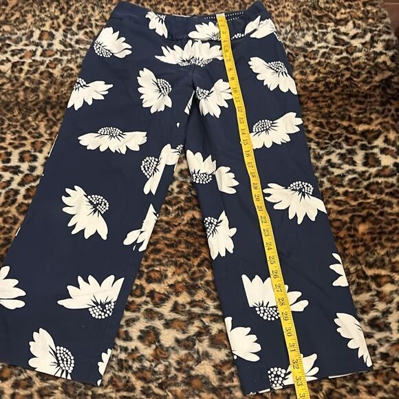 Vintage Y2K Tommy Hilfiger Blue Floral Print Design Cropped Pants - Picture 3 of 12